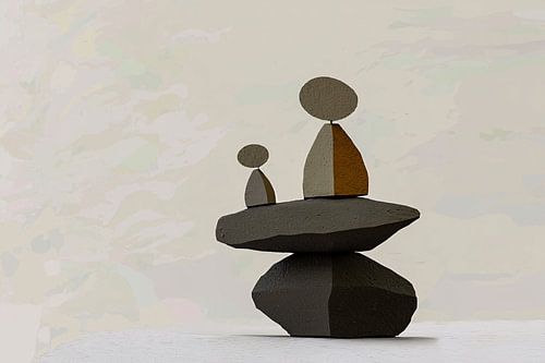 Geometrische stenen figuren