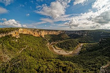 Spectaculair uitzicht over de rivier de Ardèche van BHotography