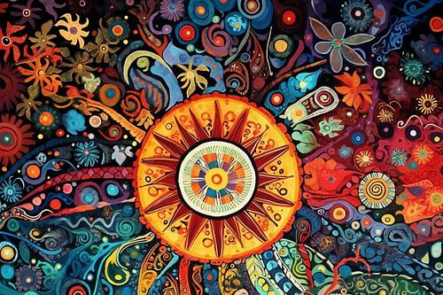 Modern mandala kunstwerk