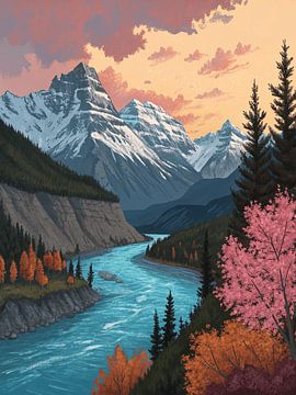 Herfst in de Rockies van Artistic