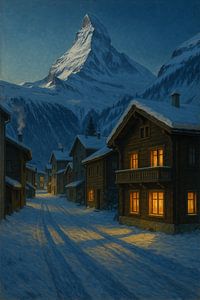 Zermatts laue Winternacht