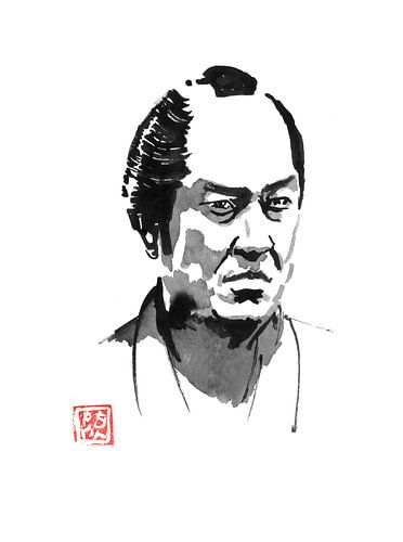 slecht samurai gezicht