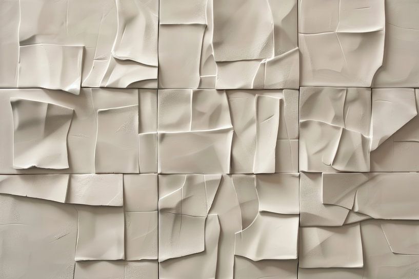 Sculpture abstraite en couleur taupe par Natasja Haandrikman