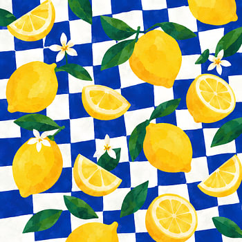 Fresh Lemons on Checkers