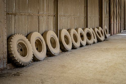 Banden in de haven van Antwerpen