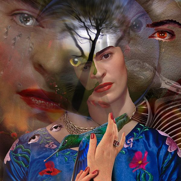 Frida in between everything:  viva la Vida van Rudi Lippi