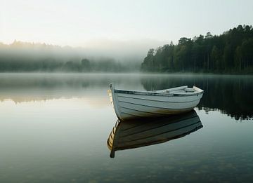 Boot in rustig water van fernlichtsicht