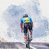 Malerei, Aquarell, Sport, Radfahren -4 von Peter Pen Zeichnungen und Gemälde