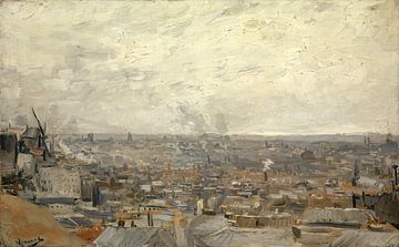 Uitzicht vanaf Montmartre, Vincent van Gogh - 1886