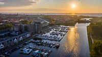 Marina Katwijk aan Zee at sunset
