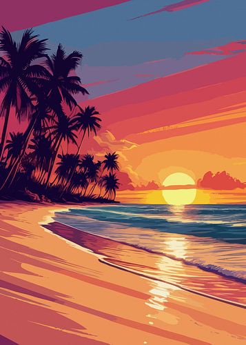 Coucher de soleil doré