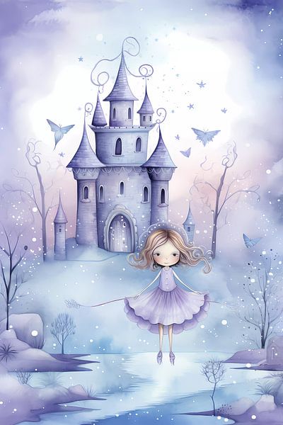 Princesse fée aquarelle par haroulita