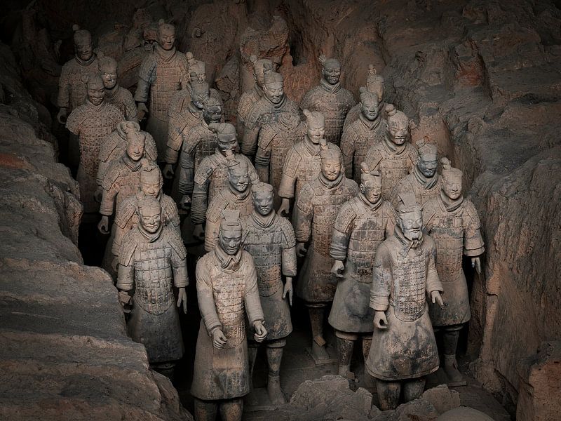 Terracotta army in Xian by Eddy Westdijk