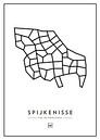 Spijkenisse van Muurmap - Jouw Favorite stad of wijk aan de muur thumbnail