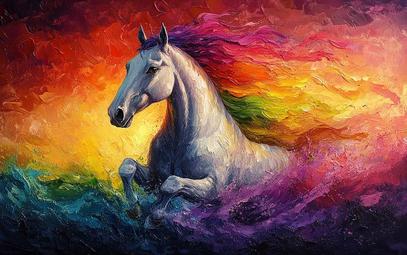Regenboogpaard van Lufy