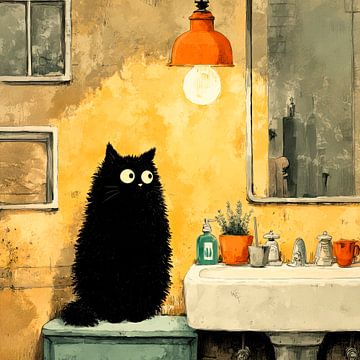 The secret life of cats - Bathroom | Have I done this yet? by Erika Kaisersot