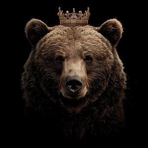 Bär mit Krone Porträt