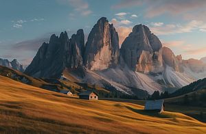 Wanderparadies in sommerlichen Alpen