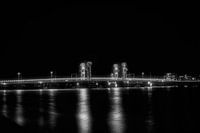 City bridge Kampen by night