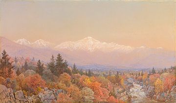 Een herfstsneeuw op de berg Washington, William Trost Richards...