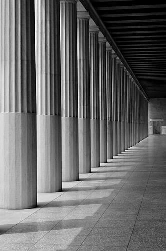 Kolommen van de Stoa van Attalus, Athene - Architectuurfotografie in Griekenland