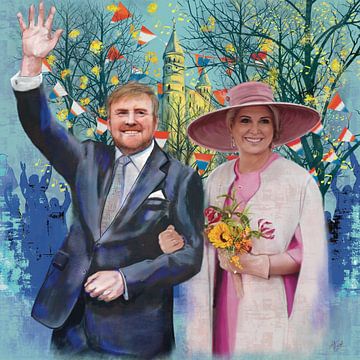 King's Day in Maastricht, Willem-Alexander and Maxima and Maxima by Karen Nijst