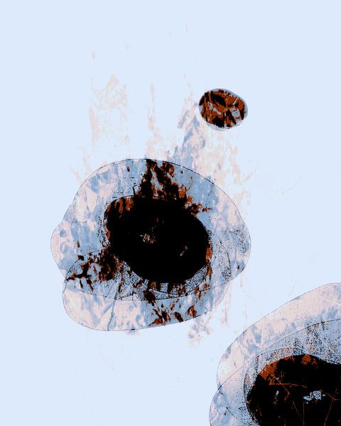 Japandi Zen Baby Blue Japan Scandinavia Abstract by Mad Dog Art