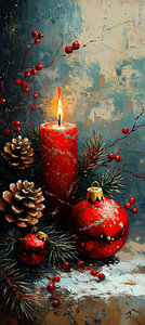 Weihnachten Rot | Rote Weihnachtsszene