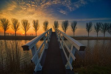 Brug bij zonsopkomst van peterheinspictures