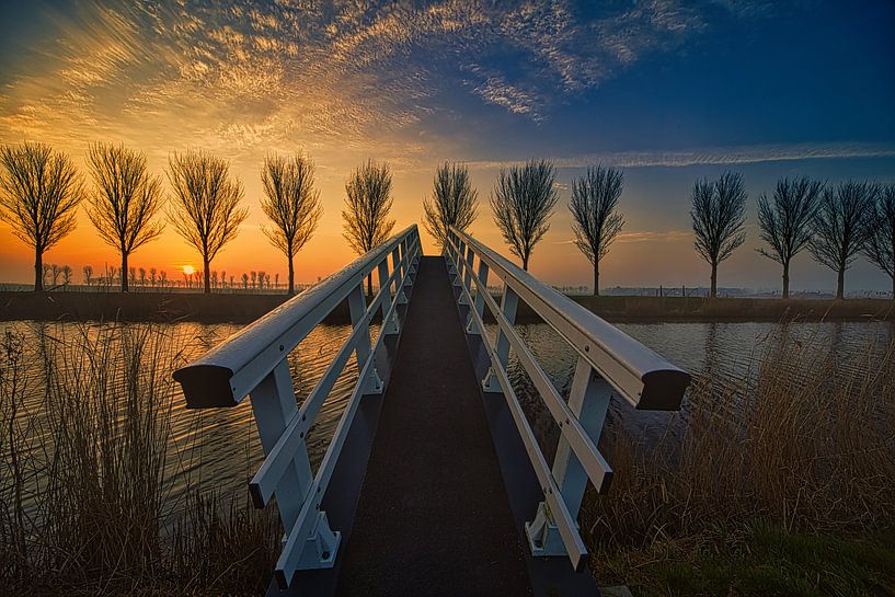 Bridge at sunrise by peterheinspictures