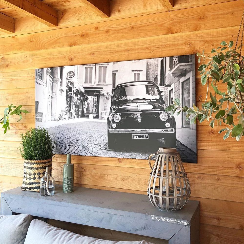 Vintage Fiat 500 oldtimer in Verona -Italië van Jasper van de Gein Photography