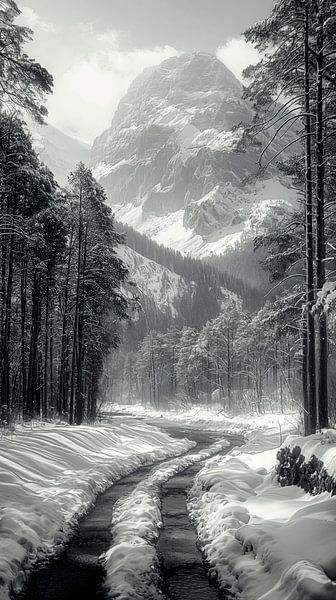 Snowy Path by Maarten Knops