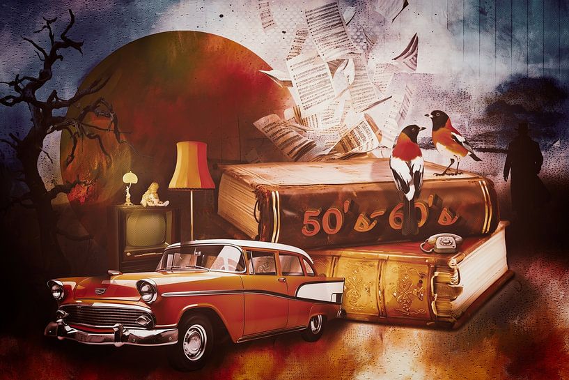 Collage on the 50s and 60s by Helga Blanke