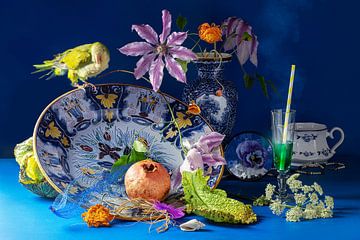 Still life 'Blue Garden' by Willy Sengers