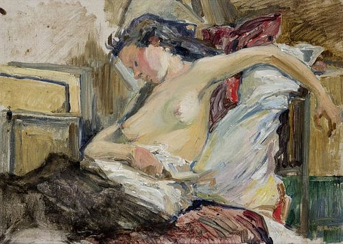 Stanislaw Wyspianski, Een vrouw, halfnaakt - 1895