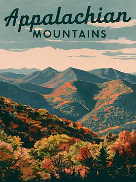 Atemberaubender Kunstdruck des Appalachengebirges