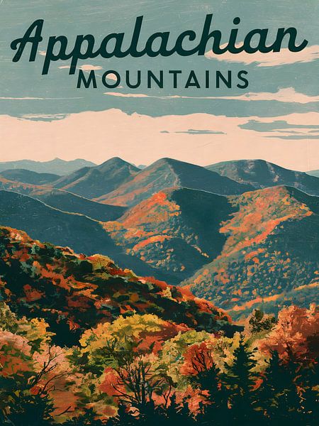 Atemberaubender Kunstdruck des Appalachengebirges von Robert Swaine