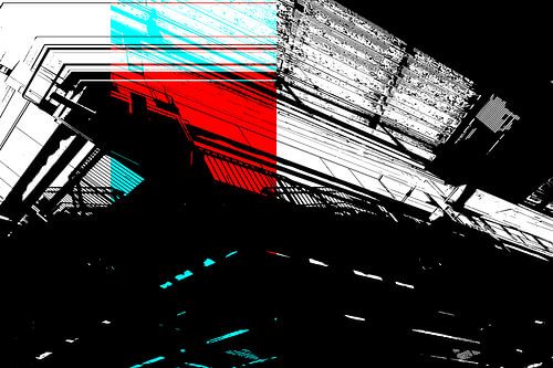 Red and Cyan: The ceiling by Christophe Fruyt