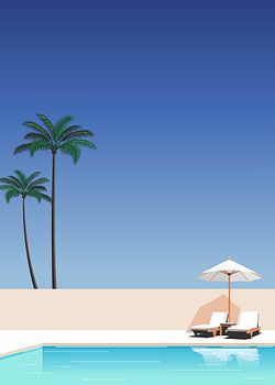 Tropical Poolside Relaxation