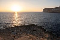 Golden Sunset at Xlendi Salt Pans, Gozo
