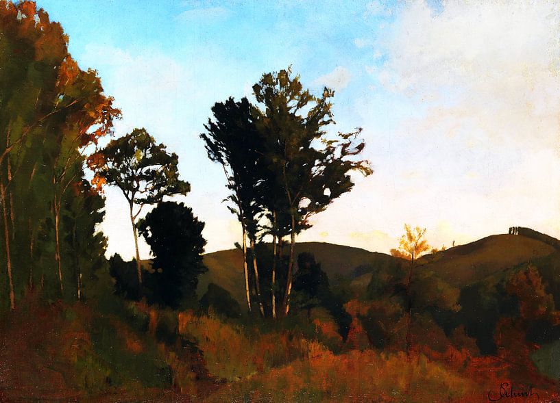 Forest border near Purkersdorf, CARL SCHUCH, 1872 by Atelier Liesjes