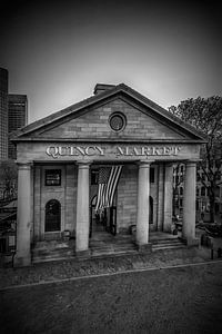 BOSTON Quincy Market | Monochrome sur Melanie Viola