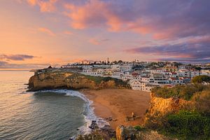 Sonnenuntergang in Carvoeiro, Portugal