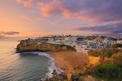 Sonnenuntergang in Carvoeiro, Portugal von Henk Meijer Photography