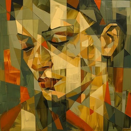 Abstract portret van een vrouw