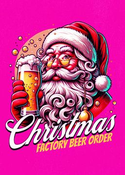 Frohe Weihnachten Fabrik Bier Bestellung von Artkreator