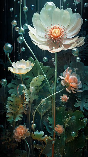 Weiße Anemonen von Amanda Moore