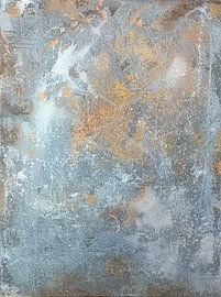 Gold rush grijs wit abstract modern van Carina