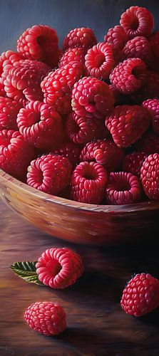 Malen von Himbeeren