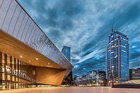 Rotterdam Centraal Station in de avond